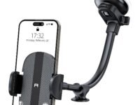 APPS2Car Car Mobile Holder for Dashboard 360 Long Arm Rotation Universal Car Dashboard Phone Holder Strong Suction Cup Anti-Shake Mobile Stand for Car for All iPhone Android Smartphone