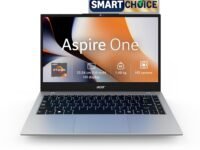 Acer Smartchoice Aspire One, AMD Ryzen 3-7320U, 8GB LPDDR5 RAM/ 256GB SSD, 14.0"/35.56cm TN HD Display, Win 11 Home, Pure Silver, 1.48KG, A114-43, Thin and Light Laptop