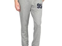 Alan Jones Clothing Men Mid Rise Cotton Blend Joggers Track Pants | French Terry | Zipper Pocket | Casual, Gym & Lounge Wear