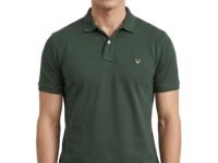 Allen Solly Men’s Polo T‑Shirt | Comfortable Rich Cotton Blend, Band Collar, Regular Fit | Stylish & Premium All Day Wear