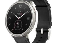 Amazfit Active 2 Premium (Smartchoice) 44mm Smart Watch, Sapphire Glass Display, Free Silicon Strap, Built in GPS, 10day Battery, 5ATM, iOS & Android, 2000 Nits, 160+ Sports Mode, Black Leather | 44mm, 10-Day Battery, Water-Resistant, AMOLED Display, Heart & Sleep Monitor, HYROX Mode, Leather + Sport Strap
