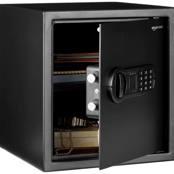 Amazon Basics Digital Safe With Electronic Keypad Locker For Home , Gross Capacity - 39L (Net - 34L), Black