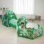 Amazon Brand - Jam & Honey Jungle Animals 3 in 1 Combo Tunnel for Kids | Tunnel, Play Tent House, Ball Pool for Kids 3 to 6 Years | Spacious, Lightweight and Portable | Without Balls | Multi Colour