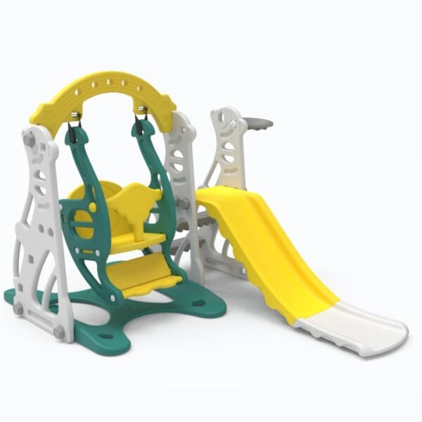 Amazon Brand - Solimo 3-in-1 Garden Penguin Slide & Swing for Indoor & Outdoor Use | for Kids 2-5 Years Old | Safe & Fun | Ideal for Boys & Girls | Toy for Kids | Easy Assembly, Multicolor