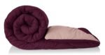 Amazon Brand - Solimo Microfibre Reversible Comforter, Double (Plum Purple and Moody Mauve, 200 GSM), 200 TC