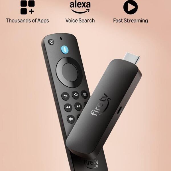 Amazon Fire TV Stick 4K Select (newest model), start streaming in 4K, Alexa voice search, stream lakhs of movies & episodes, free and live TV