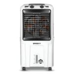 Amplesta Breezy 100L Desert Air Cooler for Home with 18” Fan, Everlast Pump, Collapsible louvers, 3 Speed; 4 way Air deflection, Cooler for room, Auto Fill, Honeycomb pads; White (1 Year warranty)