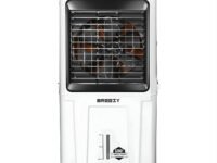Amplesta Breezy 100L Desert Air Cooler for Home with 18” Fan, Everlast Pump, Collapsible louvers, 3 Speed; 4 way Air deflection, Cooler for room, Auto Fill, Honeycomb pads; White (1 Year warranty)