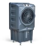 Amplesta Tejas 110L Desert Commercial Air Cooler for Home with 20” Fan, Powerful 125 ft. Air throw, 75mm Honeycomb pads for cooling, 3 Speed, Cooler for room; Dark Grey (1 Year warranty)