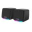 Ant Esports GS195 Computer Speakers with Colorful RGB Lights 5Watts x 2, USB Powered 3.5mm Aux- in Mini PC Speakers, Small Computer Speakers USB Powered 3.5mm Aux Speaker for PC,Laptop,Tablet,Phone
