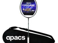 Apacs Finapi 232 Reborn (Unstrung, 42 LBS Mega Tension, World's Toughest Frame) Power Series Badminton Racket | Made with 100% Japanese Ultra Graphite Badminton Racquet with Full Cover (Black)