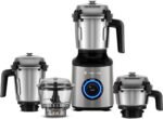 Atomberg Zenova Mixer Grinder with Unique Coarse Mode | Advanced Safety Features | 4 Jars including Unique Chopper Jar with Hands Free Operation (Sand Grey)