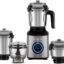 Atomberg Zenova Mixer Grinder with Unique Coarse Mode | Advanced Safety Features | 4 Jars including Unique Chopper Jar with Hands Free Operation (Sand Grey)