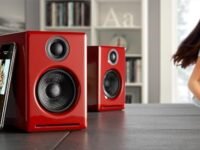Audioengine A2+ Plus Wireless Speaker Bluetooth | Desktop Monitor Speakers | Home Music System aptX Bluetooth, 60W Powered Bookshelf Stereo Speakers | AUX Audio, USB, RCA Inputs,16-bit DAC