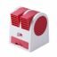 BNF® Quiet Operation USB Desk Fan Easy to Clean Mini Air Conditioner Portable Evaporative Cooler for Office Workers, Students, Desktop, Dorm Room, Outdoor, Red, Rechargeable | Fans Heating