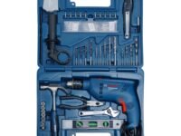 BOSCH GSB 600 Impact Drill Machine for Home & Professional Use, 100Pcs Accessory Kit | 600W Motor | 13mm Chuck | 3000 RPM | 48000 BPM | Variable Speed | 1 Year Warranty