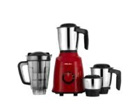 Bajaj Military Series Rex 750W 4 Jar Mixer Grinder | DuraCut Blades | 2-In-1 Function Blade In Dry Jar | 2 Yrs Warranty 【Red/Black】