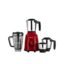 Bajaj Military Series Rex 750W 4 Jar Mixer Grinder | DuraCut Blades | 2-In-1 Function Blade In Dry Jar | 2 Yrs Warranty 【Red/Black】