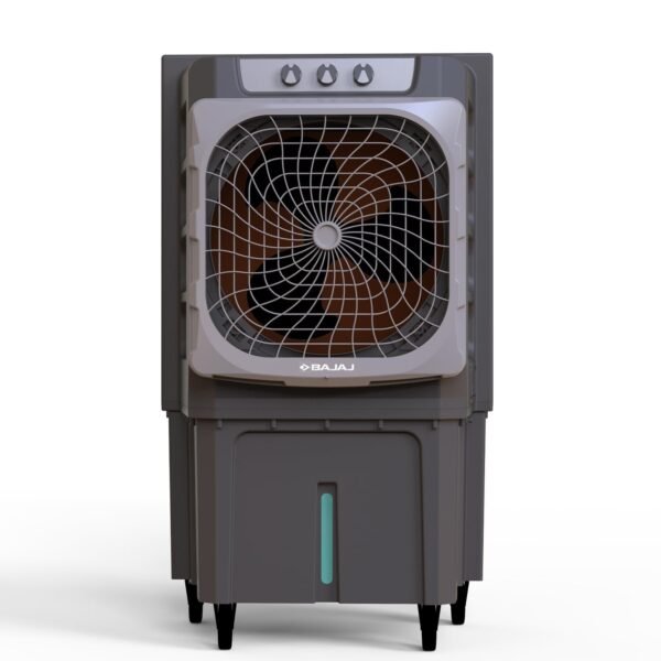 Bajaj XForce 135L Semi-Commercial Desert Air Cooler For Home|Honeycomb Cooling Pads (80mm thickness)|Aluminium Fan Blade|100Ft Air throw|3-Speed Control| 1 Year Product Warranty|Grey