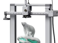 Bambu Lab A1 3D Printer by WOL3D - High Speed FDM 3D Printers with Full Auto Calibration, Active Flow Rate Compensation, 256×256×256mm Build Volume, Precision Desktop & Quiet 48dB Printing Machine
