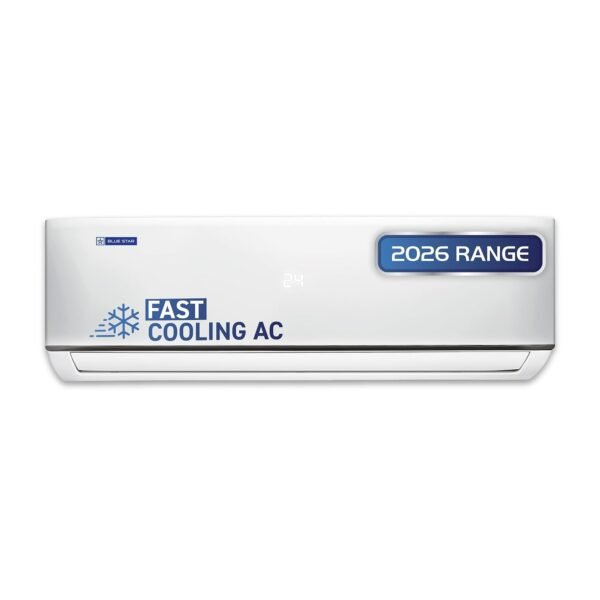 Blue Star 2 Ton 3 Star, New Star Rated, Inverter Split AC (Copper,4-Way Swing, DigiQ Hepta Sensor, Blue Fins,Turbo Cool, Self Clean Technology (IA322DXU, White)