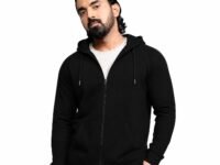 Boldfit Sweatshirt for Man Zipper Hoodies Jackets for Men Stylish Latest Hoodies Man Winter Wear Pullover Casual Sweat Shirt Travel Office Outdoor Cotton Blend with Pockets Full Zipper - Black