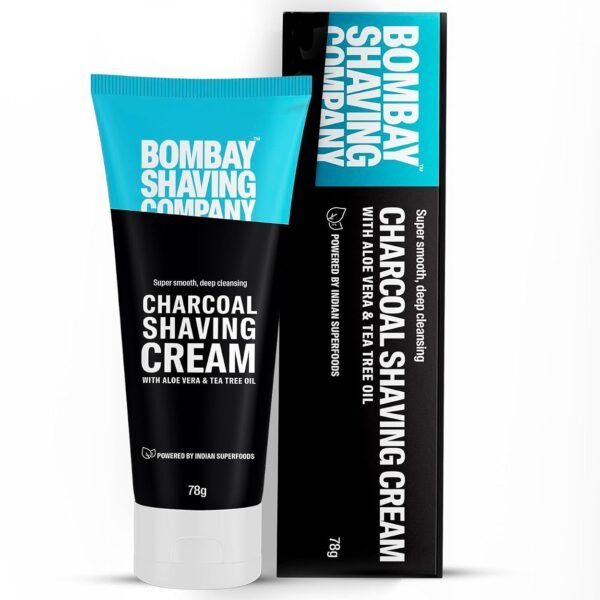 Bombay Shaving Company Charcoal Shaving Cream - 78grams, Black