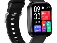 Bouncefit M I D116 Fitness Band Smart Watch for Men, Women, Boys, Girls, Kids – Single Touch Interface, Water Resistant, Workout Modes,Quick Charge Sports Smartwatch – Black I