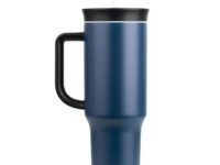 CYNVEXA Tumbler with lid and Straw 1200ML Cup Stainless Steel Vacuum Insulated Tumbler for Water, Iced Tea or Coffee 1.2L Office Gym Travelling (Nevy Blue O)