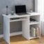 Callas Engineered Wood Computer Desk– Small Modern Writing Desk for Home Office, Bedroom, or Living Room – Sturdy & Simple Laptop Table (CB-ST-03-White)