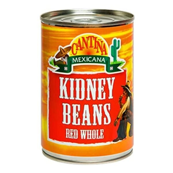 Cantiña Mexicana Red Whole Kidney Beans|Mexican Cuisine|Contains Red Kidney Beans,Water & Salt|For Tortilla Wraps,Rajma Curry & Dal Makhani|Healthy & Nutritious|Vegetarian(400 Grams)