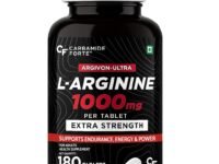 Carbamide Forte L Arginine 1000mg Tablets | L Arginine Tablet Supplement for Men & Women | Nitric Oxide Booster | Supports Blood Flow, Oxygen Delivery & Workout Performance | Veg 180 Tablets
