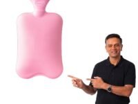 Careforce Hot Water Bag for Pain Relief hotpack Heating Pad for Periods Cramps, Muscle Aches Heat Pack for Back, Neck, Shoulder and Body Relief Rubber hotbag - PVC Light Pink - Pack of 1