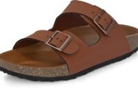 Centrino Mens 7313 Cushion Sliders/Slippers | PU Padding on the Footbed | Bounce Back Technology | Comfortable & LightWeight | Waterproof & Everyday Flip Flops for Gents