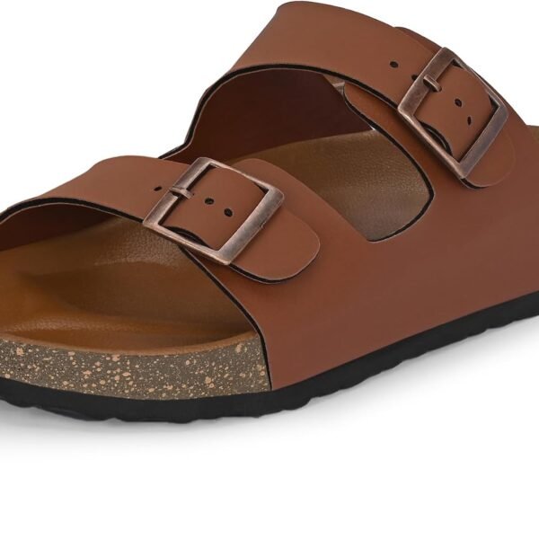 Centrino Mens 7313 Cushion Sliders/Slippers | PU Padding on the Footbed | Bounce Back Technology | Comfortable & LightWeight | Waterproof & Everyday Flip Flops for Gents