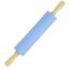 Clazkit Rolling Pin Non Stick Wooden Handle Silicone Dough Roller Baking Tools (Color May Vary)