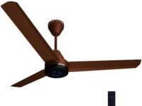 Colorbot Stella BLDC Ceiling Fans 1200mm | BEE 5 Star Rated Power Saver | AeroQuiet+ Technology | 370 RPM | Remote Control (Boost, Timer, LED, Reverse Mode) | 4 Years Warranty (Cocoa Brown)