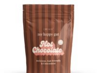 Cosmix My Happy Gut Hot Chocolate | For Improved Digestion & Overall Gut Health | Zero Refined Sugar, No Preservatives | Plant Based | Just add water & Enjoy | 200 gm - Makes upto 14 Cups