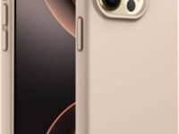 DIZORO® Compatible with iPhone 14 PRO Case, Liquid Silicone Case, Full Body Protective Cover, Shockproof, Slim Phone Case, Anti-Scratch Soft Microfiber Lining, 6.1 inch - Desert