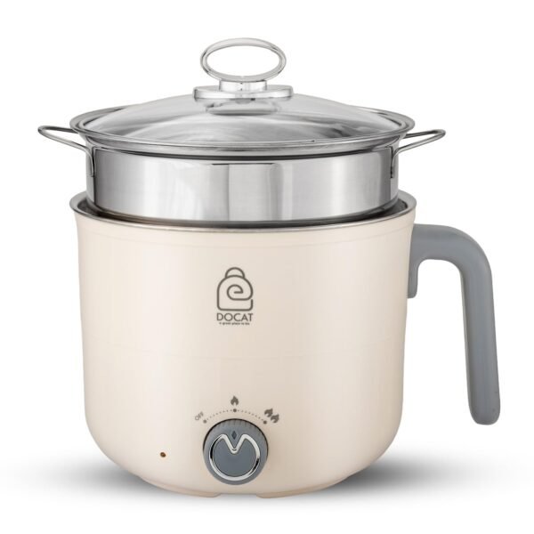 DOCAT Multi Cook Electric Kettle with Steamer 1.2 Liters