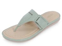 DOCTOR EXTRA SOFT Women's Flat Memory Foam Slippers/Flip-Flops Fashion Stylish Casual Comfortable Diabetic Orthopedic Lightweight Synthetic Slip-On Sandals With Adjustable Strap For Girls D-608
