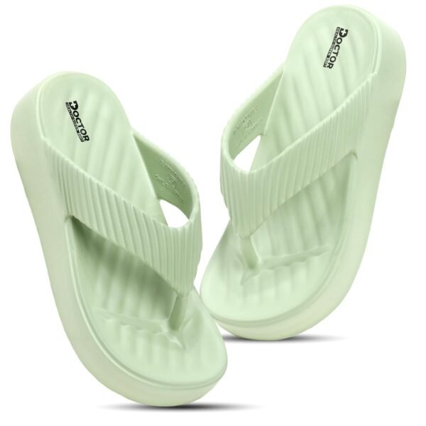 DOCTOR HEALTH SUPER SOFT Women Comfort Thong Slippers with Cushioned Footbed, Lightweight Everyday Wear Slippers for Home, Casual Use and Everyday Walking with Anti-Slip Sole