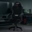 DROGO Aura Ergonomic Gaming Chair with Premium PU Leather Fabric, Linkage Armrest, Adjustable Neck & Lumbar Pillow | Computer Chair for Study | Office Chairs for Work from Home with Recline (Black)