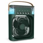 DRUMSTONE(Your Summer Comfort Shield | 5 Year warranty Included) Portable Air Cooler Fan Rechargeable Powerful Personal Cooling Fan with Water Tank & Mist Spray for Home Office Travel Power Cut Use