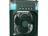 DRUMSTONE(Your Summer Comfort Shield | 5 Year warranty Included) Portable Air Cooler Fan Rechargeable Powerful Personal Cooling Fan with Water Tank & Mist Spray for Home Office Travel Power Cut Use