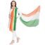 DUPATTA BAZAAR Multicolour Chiffon Dupatta republic day