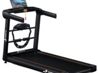 Durafit91™ Ace Multifunction 4.5 HP Peak BLDC Motorized Treadmill | 16 Km/Hr Max Speed | 120 Kg User Weight | Manual Foldable | Bluetooth Speaker | Wynd app | Home use