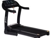Durafit91™ Velox Pro 6 HP Peak BLDC Motor |Max User Weight 150 Kg|Hydraulic Foldable Treadmill|Running Surface:L -1350mm&W -500mm|25 Level Auto Incline|18 Km/Hr Max Speed|Bluetooth Speaker|Wynd app
