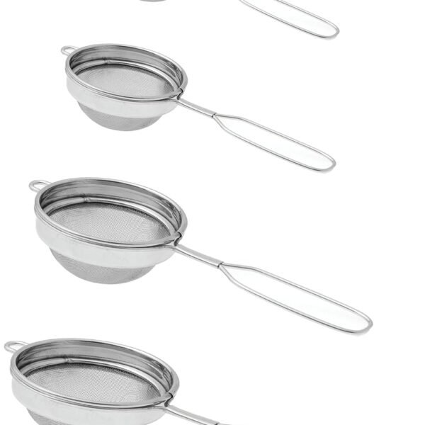 Dynore Set of 4 Classic Wire Handle Tea Strainers in 4 Different Sizes