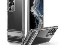 ESR for Samsung Galaxy S22 Ultra Case with Stand, 3 Kickstand Modes, Clear | Supports Wireless Charging, Military-Grade Drop Protection, TPU, Slim